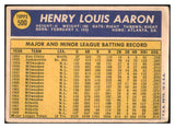 1970 Topps Baseball #500 Hank Aaron Braves Poor 520517