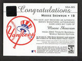 2003 Topps Tribute World Series #SSA-MS Bill Skowron Signed Bat 520690