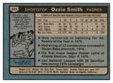 1980 Topps Baseball #393 Ozzie Smith Padres EX-MT 521563