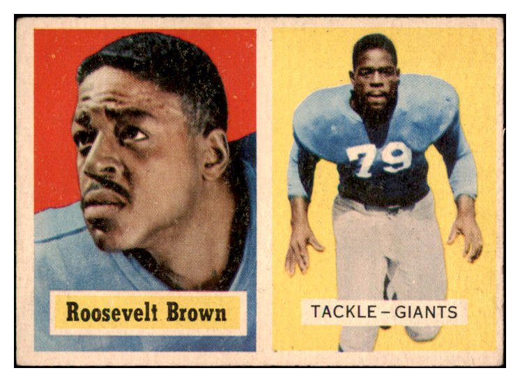 1957 Topps Football #011 Roosevelt Brown Giants EX 521579