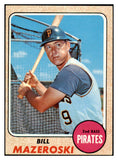 1968 Topps Baseball #390 Bill Mazeroski Pirates EX-MT 521688