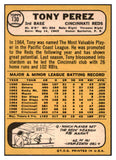 1968 Topps Baseball #130 Tony Perez Reds NR-MT 521712