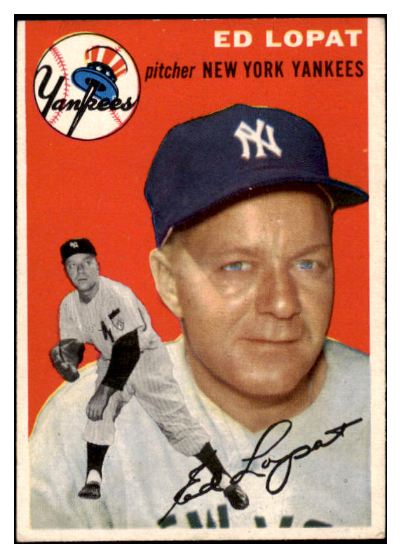 1954 Topps Baseball #005 Eddie Lopat Yankees EX-MT 521827