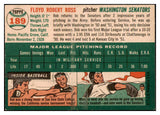1954 Topps Baseball #189 Bob Ross Senators EX-MT 522019