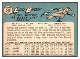 1965 Topps Baseball #540 Lou Brock Cardinals VG-EX 522674