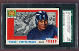 1955 Topps Football #018 Pudge Heffelfinger Yale SGC 8 NM/MT 523123