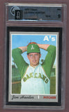 1970 Topps Baseball #565 Catfish Hunter A's GAI 9 MINT 523391