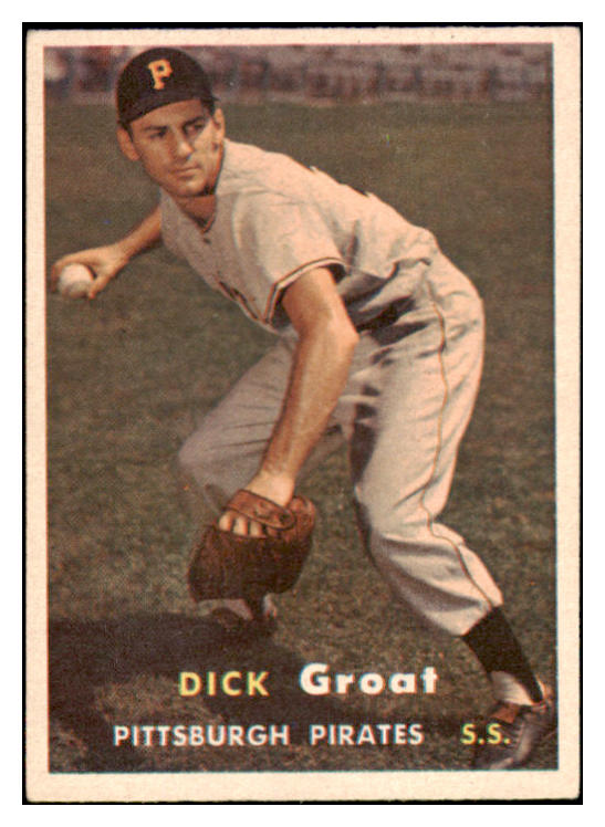 1957 Topps Baseball #012 Dick Groat Pirates EX 523778