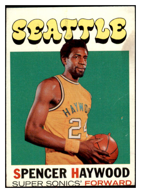 1971 Topps Basketball #020 Spencer Haywood Sonics VG-EX 525590