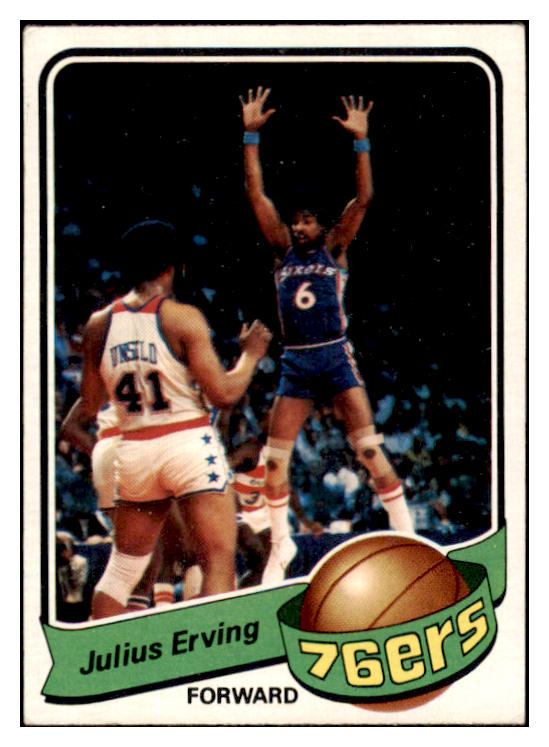 1979 Topps Basketball #020 Julius Erving 76ers EX 525593