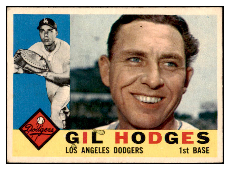 1960 Topps Baseball #295 Gil Hodges Dodgers EX+/EX-MT 525611