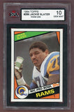 1984 Topps #286 Jackie Slater Rams KSA 10 GEM MINT 526161