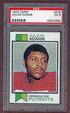 1973 Topps Football #278 Julius Adams Patriots PSA 5 EX 526269