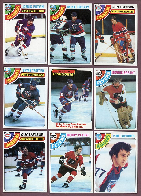 1978 Topps Hockey Complete Set EX-MT/NR-MT Bossy Dryden Lafleur 526600