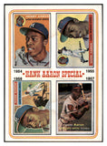 1974 Topps Baseball #002 Hank Aaron Braves EX-MT 527162