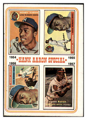 1974 Topps Baseball #002 Hank Aaron Braves EX 527175
