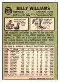 1967 Topps Baseball #315 Billy Williams Cubs VG-EX 527322