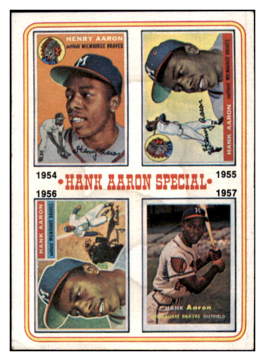 1974 Topps Baseball #002 Hank Aaron Braves VG-EX 527344