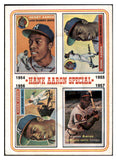 1974 Topps Baseball #002 Hank Aaron Braves VG-EX 527344