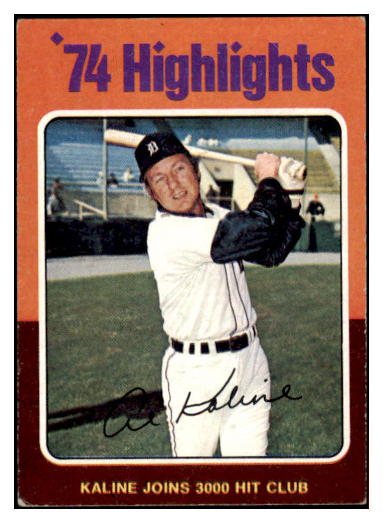 1975 Topps Baseball #004 Al Kaline HL Tigers VG-EX 527400