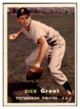 1957 Topps Baseball #012 Dick Groat Pirates EX-MT 527421