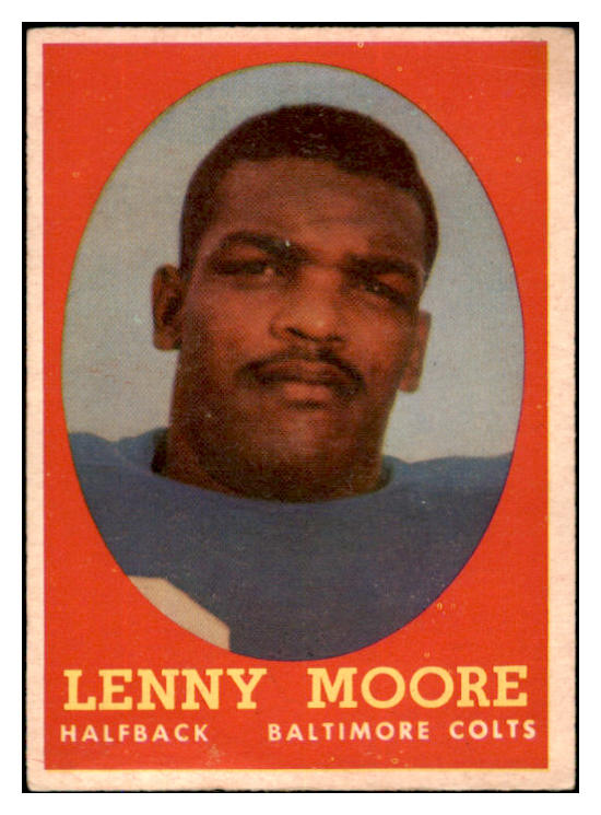 1958 Topps Football #010 Lenny Moore Colts VG 527430