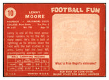 1958 Topps Football #010 Lenny Moore Colts VG 527430