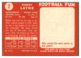 1958 Topps Football #002 Bobby Layne Lions GD-VG 527432