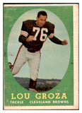 1958 Topps Football #052 Lou Groza Browns VG-EX 527433