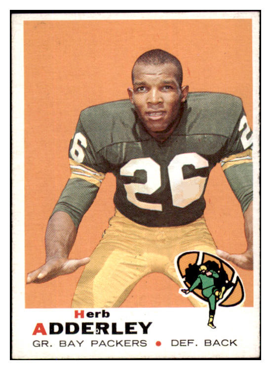 1969 Topps Football #255 Herb Adderley Packers EX-MT 527434