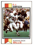 1973 Topps Football #500 O.J. Simpson Bills EX 527438