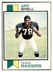 1973 Topps Football #077 Art Shell Raiders EX 527445