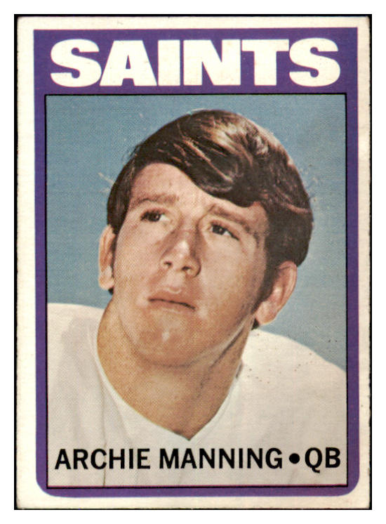 1972 Topps Football #055 Archie Manning Saints VG-EX 527449