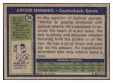 1972 Topps Football #055 Archie Manning Saints VG-EX 527449