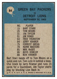 1964 Philadelphia Football #084 Vince Lombardi Packers VG 527455