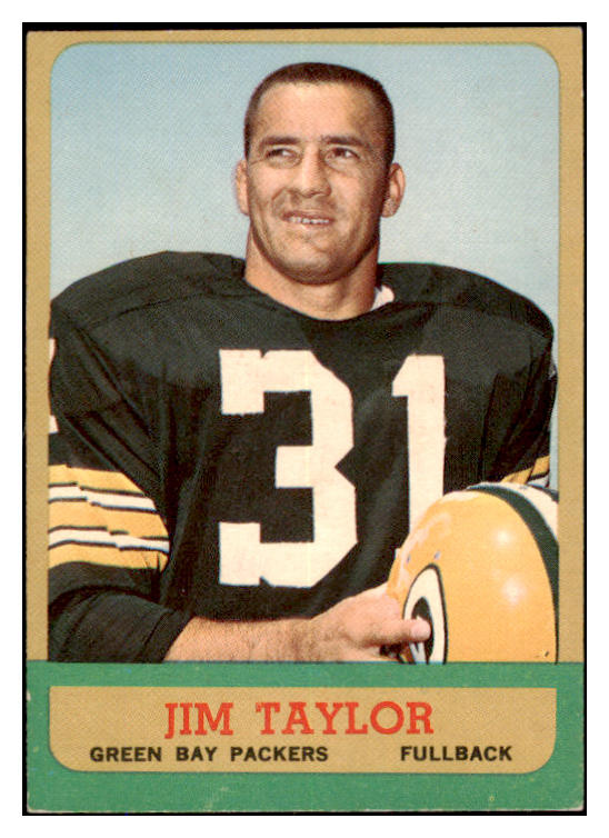 1963 Topps Football #087 Jim Taylor Packers EX 527457