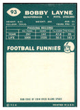 1960 Topps Football #093 Bobby Layne Steelers VG-EX 527461