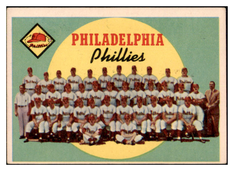 1959 Topps Baseball #008 Philadelphia Phillies Team VG-EX 527502