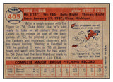 1957 Topps Baseball #405 Duke Maas Tigers EX-MT 527693