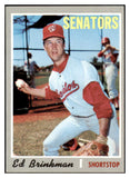 1970 Topps Baseball #711 Ed Brinkman Senators EX-MT 527698