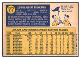 1970 Topps Baseball #711 Ed Brinkman Senators EX-MT 527698