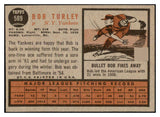 1962 Topps Baseball #589 Bob Turley Yankees VG-EX 527754