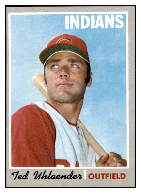 1970 Topps Baseball #673 Ted Uhlaender Indians EX-MT 527853