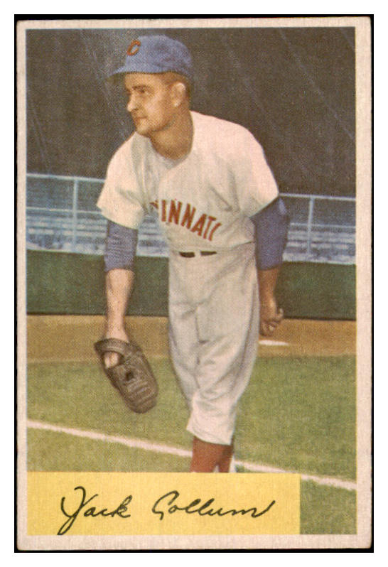 1954 Bowman Baseball #204 Jackie Collum Reds EX-MT 527915