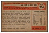 1954 Bowman Baseball #204 Jackie Collum Reds EX-MT 527915