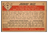 1953 Bowman Black & White Baseball #015 Johnny Mize Yankees VG-EX 527926