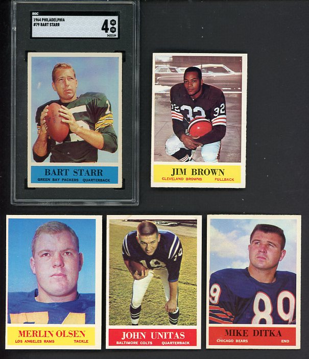 1964 Philadelphia Football Complete Set EX-MT Brown Unitas 527960