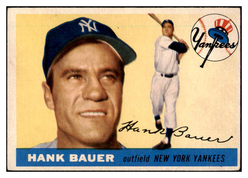 1955 Topps Baseball #166 Hank Bauer Yankees VG-EX 528026