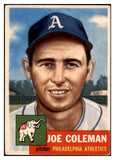 1953 Topps Baseball #279 Joe Coleman A's VG-EX 528088