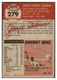1953 Topps Baseball #279 Joe Coleman A's VG-EX 528088